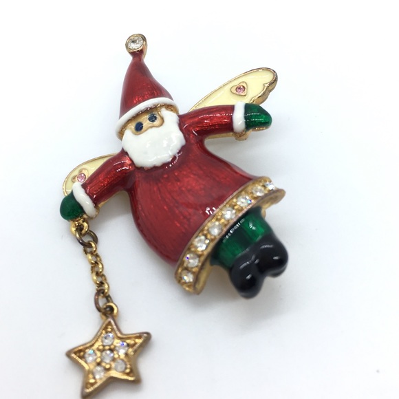 Christopher Radko Jewelry - Christopher Radko Santa Brooch Pendant